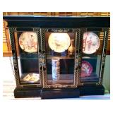 Black lacquered lighted curio