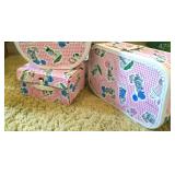 Vintage Holly Hobbie suitcase set