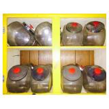 Vintage candy jar set