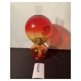 Amberina Red Orange Eagle Oil Lamp