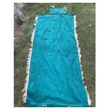 Blue outdoor hammock vintage