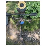 Cast iron metal sunflower weathervane