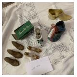 Ceramic Metal Plastic Shoe Collectible Decor Lot Thom McCan High Heels Baby Shoe