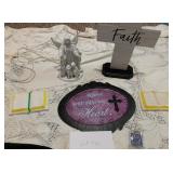 Ceramic White Guardian & Children Night Light (Works) Religious Lot