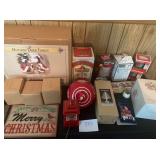 Christmas Lot Holiday Duck Family Carousel Music Box Singing Santa Mugs Tree