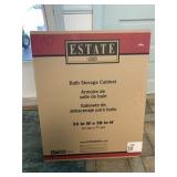 estate oak finish bathroom strorage cabinet