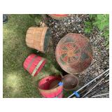 Garden Wicker basket lot