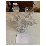 glasswarelotclearcreamsugarbowchampagneglass