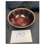 Herbert Sanders signed pottery bowl dated 1931 OSU