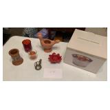 Newberry Collections Bobbing For Apples Tin Bucket With Apple Candles & More