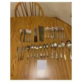 Silverware Lot Sheffield, Oneida, R Wallace, Boats