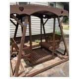 Two Person Wood Swing