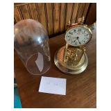 Vintage Kundo Gold Colored Anniversary Clock With Domes Plastic Cover W Germany3