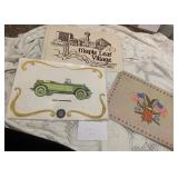 Vintage Placemats 1927 Roadster Bicentennial Maple Leaf Village Niagara Falls 