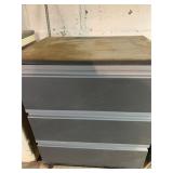 Wood 3 drawer storage cabinet