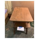 Wood End Table