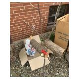 Wooden Log Reindeer Christmas Deciration