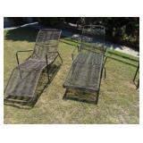 Vintage Chhaise lounge mid century