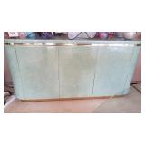 Unique Buffet Cabinet with Gold Accents & Base