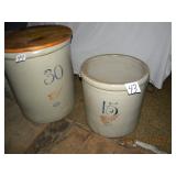 50 & 30 gal crocks  
