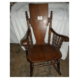 comfortable wooden rocker