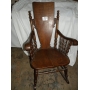 comfortable wooden rocker