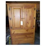 Pine Ent Cabinet $50
