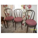 4 Wood Ice cream parol chairs