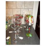 Painted stemware