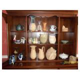 China hutch & pottery