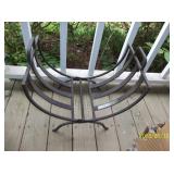 wrought iron wood holder