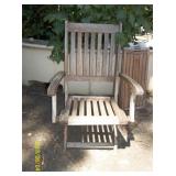 Teak folding chair