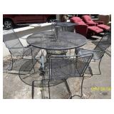 wrought iron table set