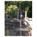 Square wrought iron table