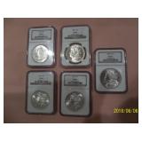 Graded organ Silver Dollars