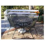 Black wrought iron furniture