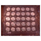 Sheet of Silver Pandas