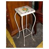 small tile top table