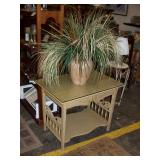 side table & plant