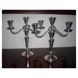 Pair of Sterling Silver Gorham Candelabras