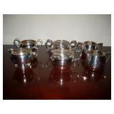 Sterling Silver cream & sugar sets