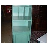 Turquoise cabinet great for small places