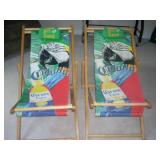 Matching beach chairs