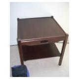 wood side table