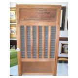 Vintage wash board made into a cabinet