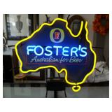 Foster's neon beer light