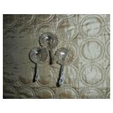 3 Salters with Sterling Spoons