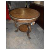 Round side table