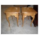 Pair of Oak Side Tables