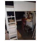 White loft bed system $200